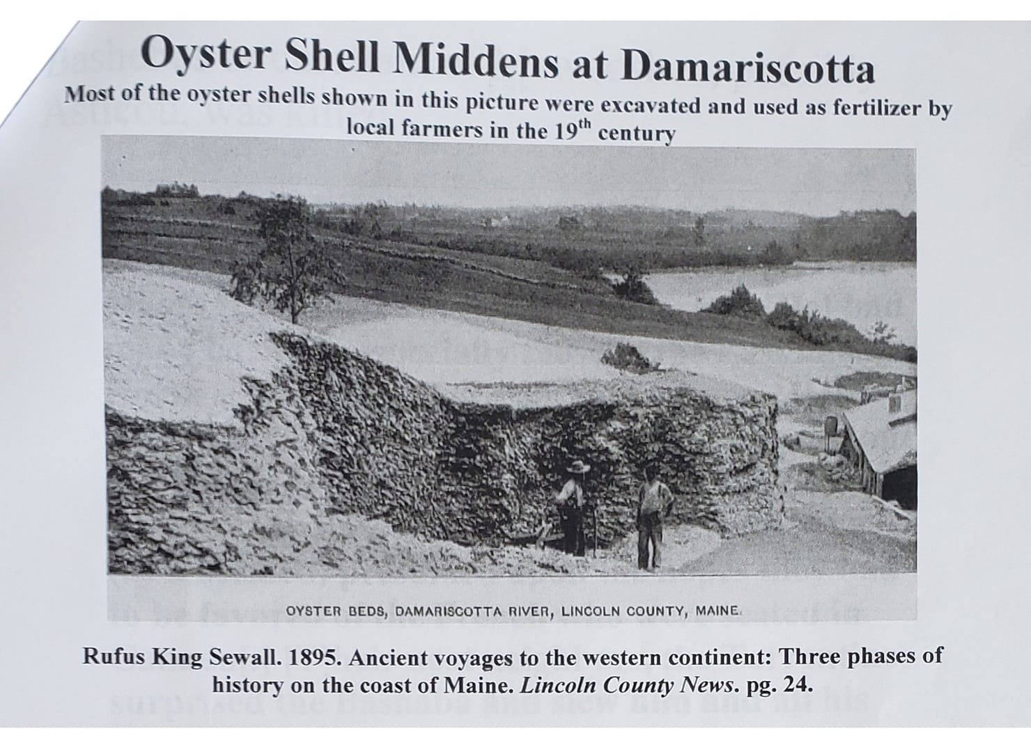 Damariscotta Oyster Shell Middens Damariscotta Oyster Shell Middens