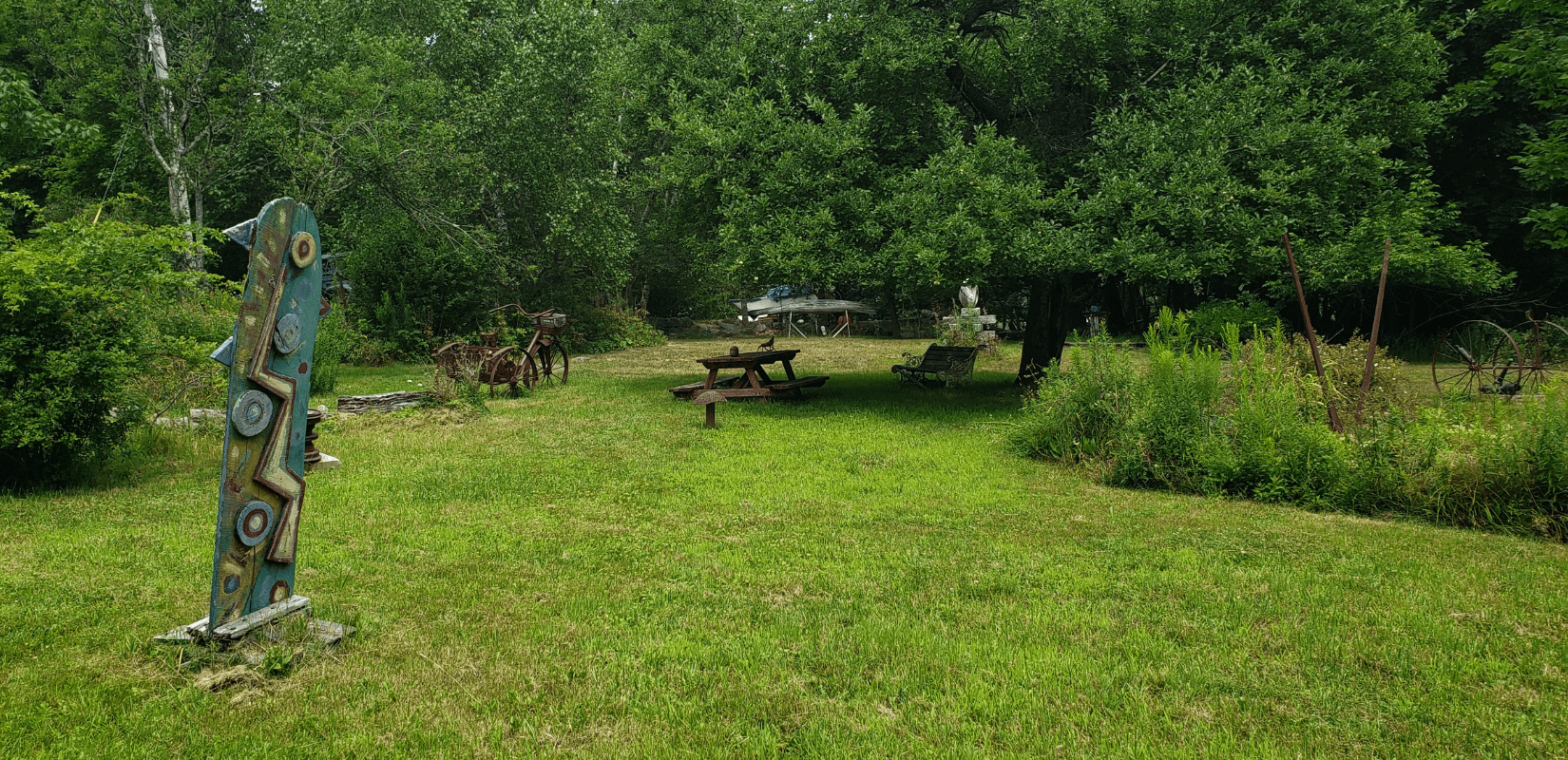 Hulls Cove sculpture garden