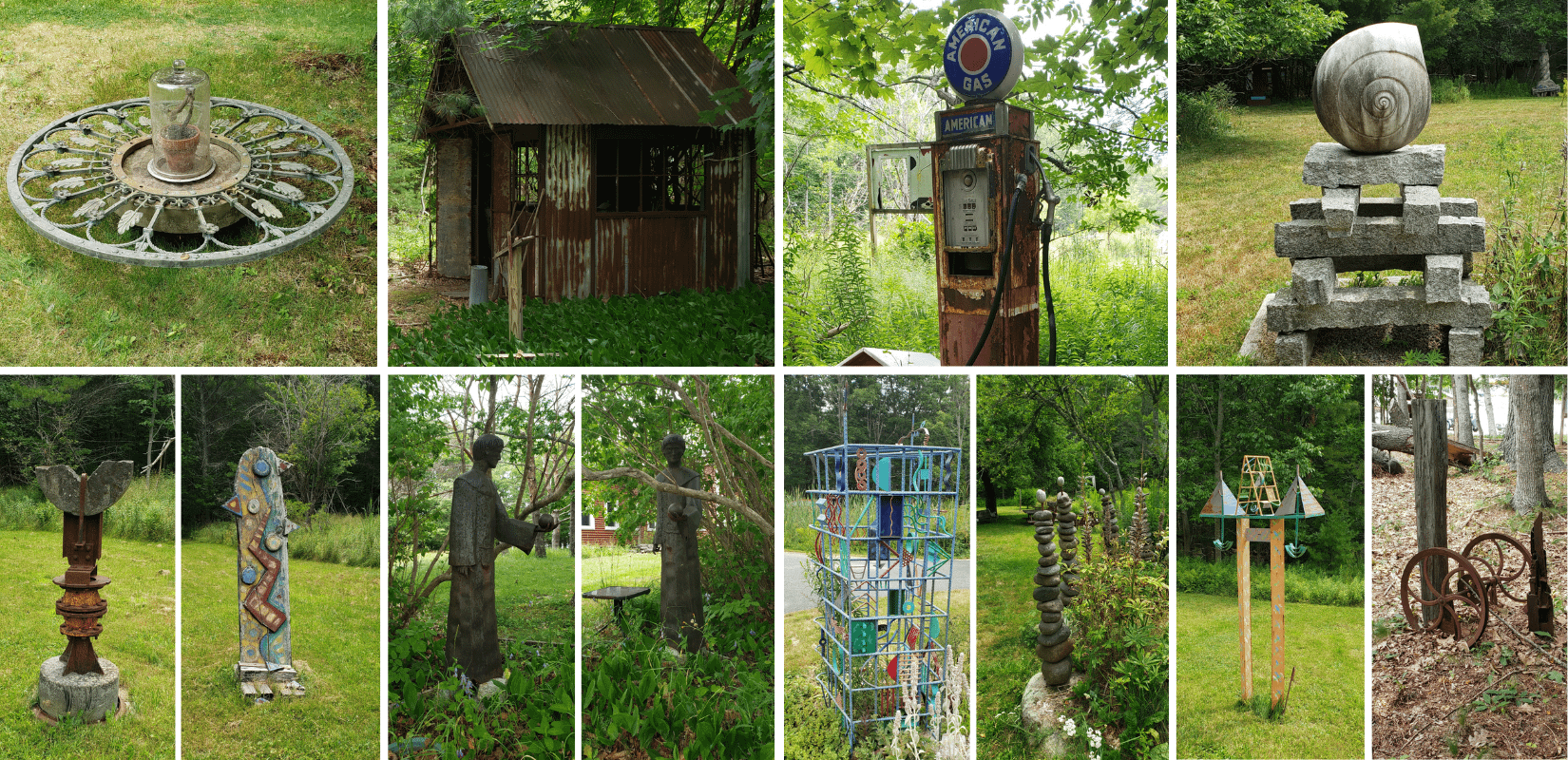 Hulls Cove Sculpture Garden artwork
