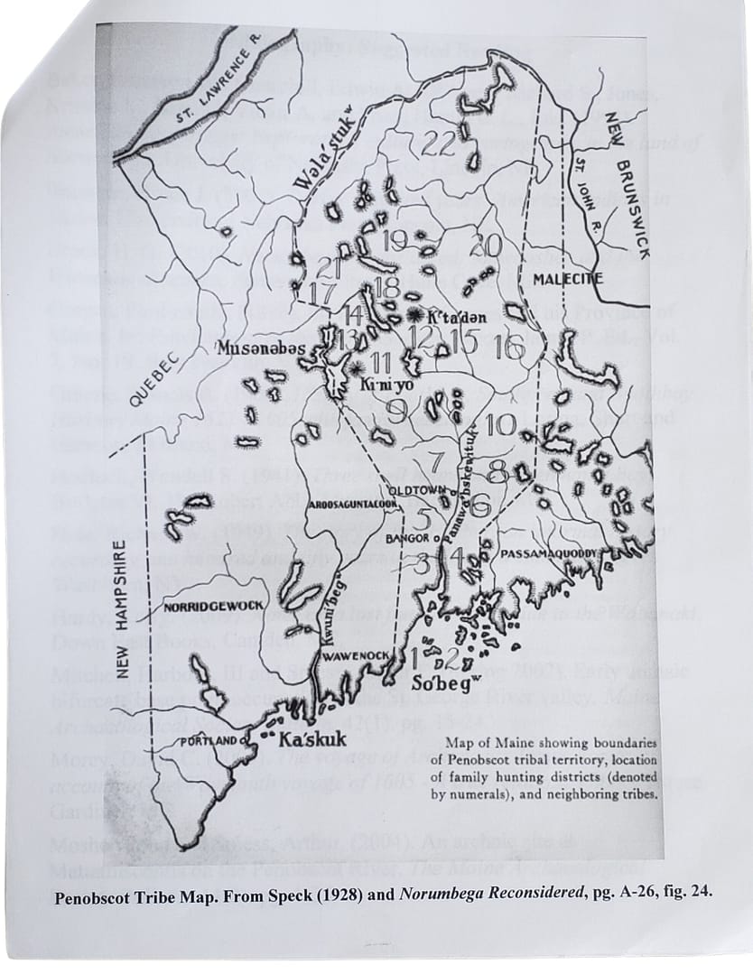 Penobscot Tribal Boundaries map Penobscot Tribal Boundaries Map